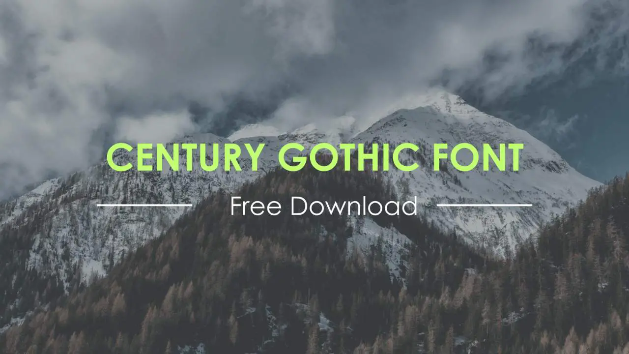 Century Gothic Font