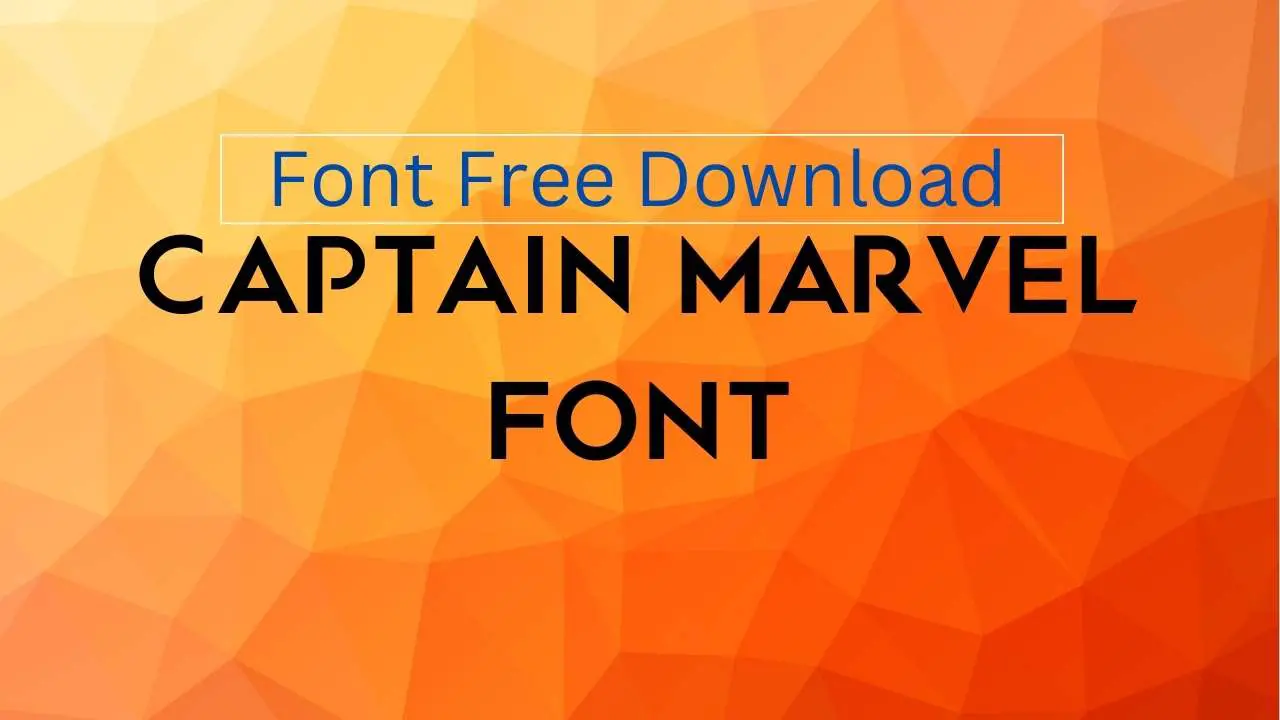 Captain Marvel Font