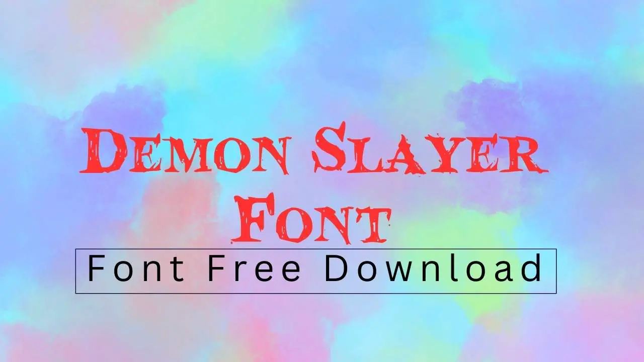 Demon Slayer Font