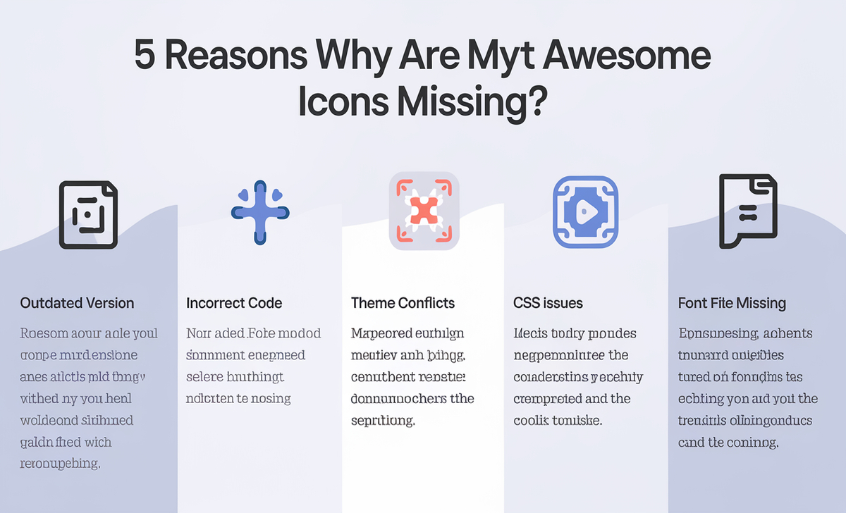 5 Reasons Why Are My Font Awesome Icons Missing