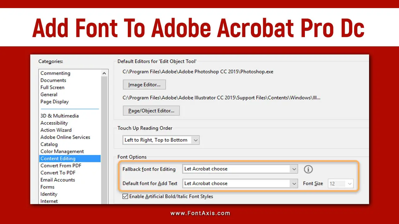 Add Font To Adobe Acrobat Pro Dc