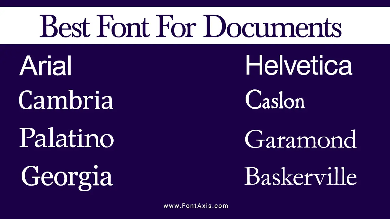 Best Font For Academic Papers