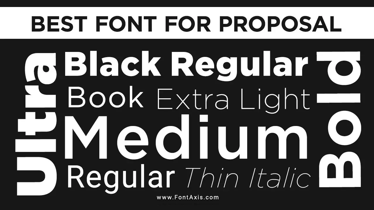 Best Font For Proposal