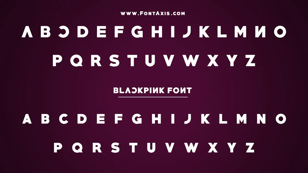 Blackpink Font Information