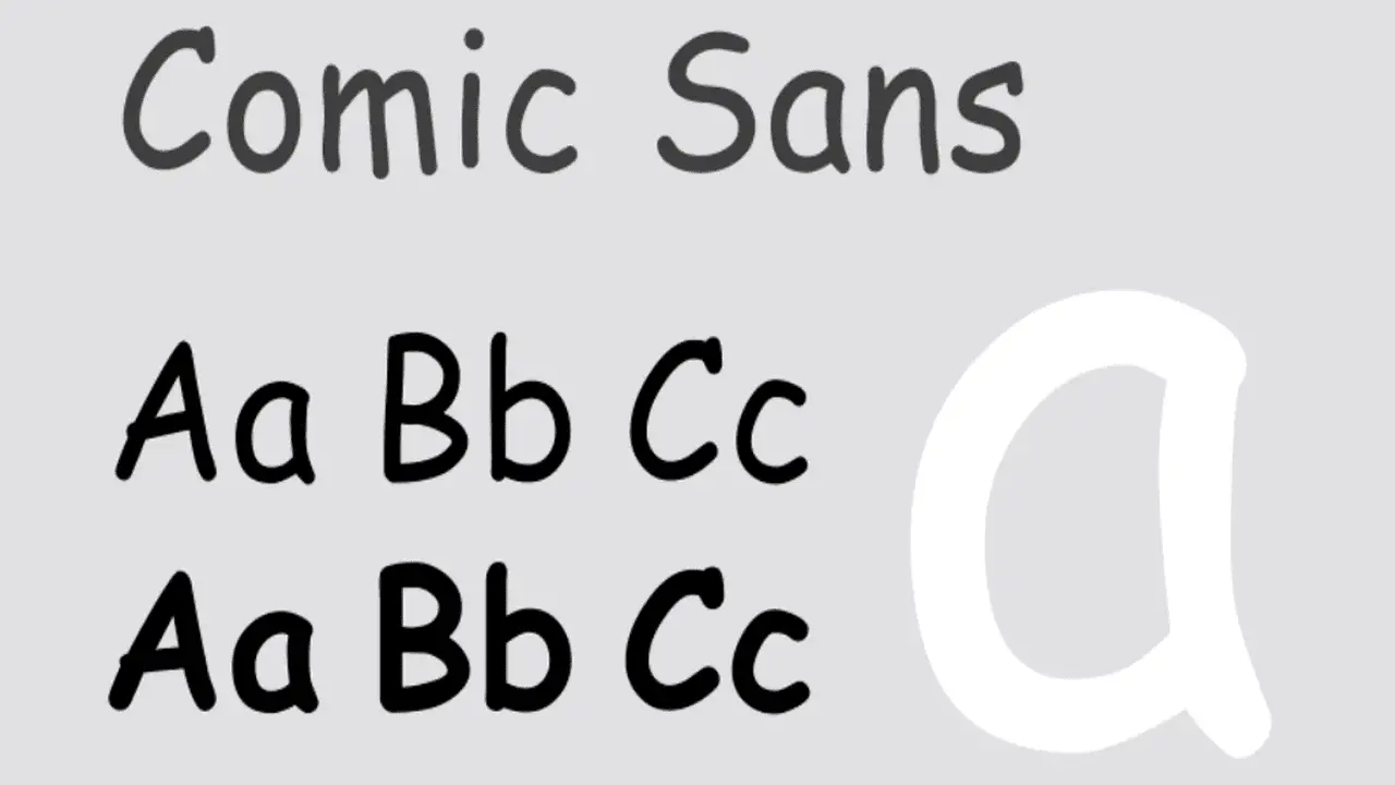 Comic Sans MS – A Casual Font With Personality