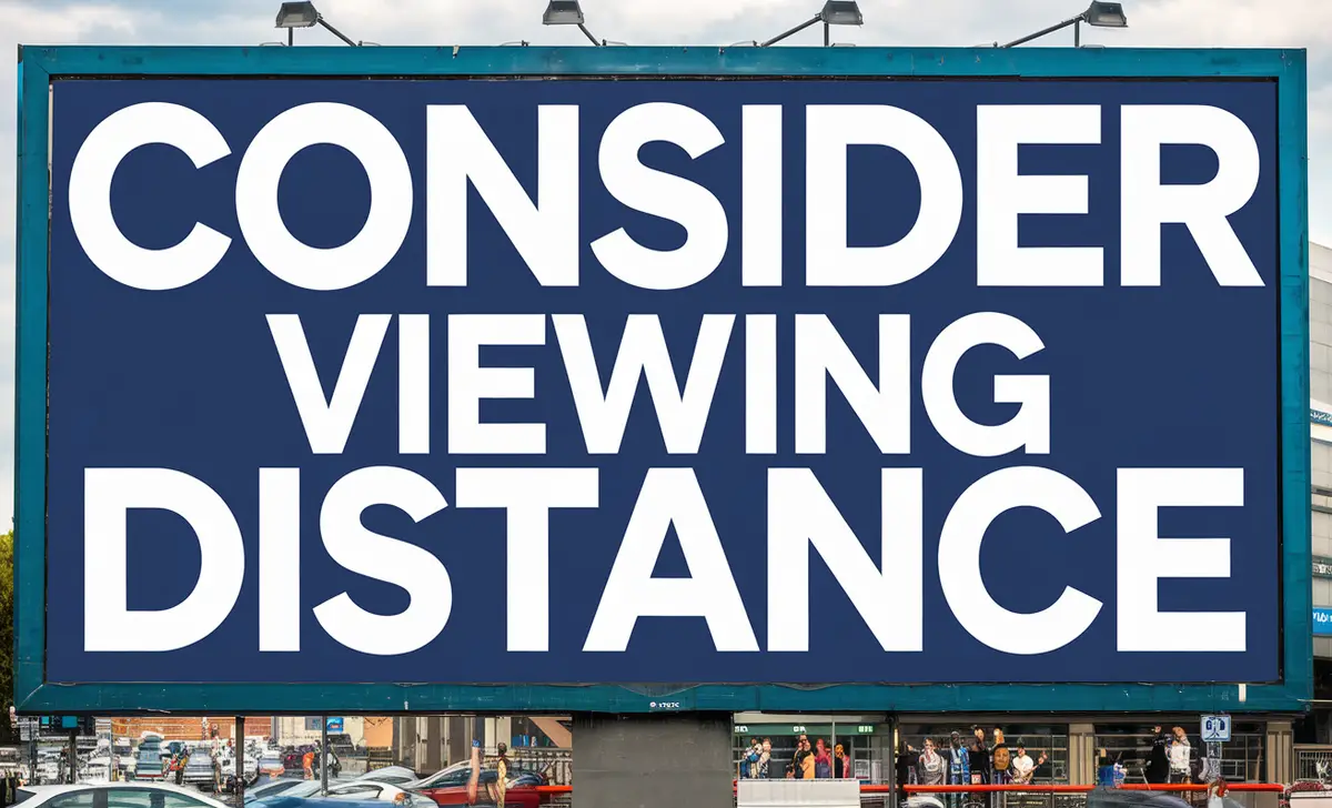 Consider Viewing Distance