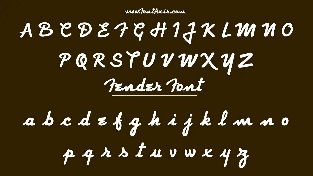 Fender Font Information