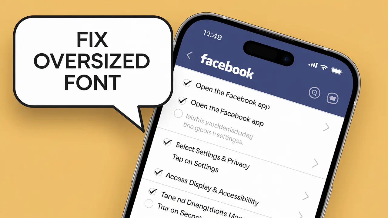 Fix Oversized Font By Enabling Compact Mode On Facebook App