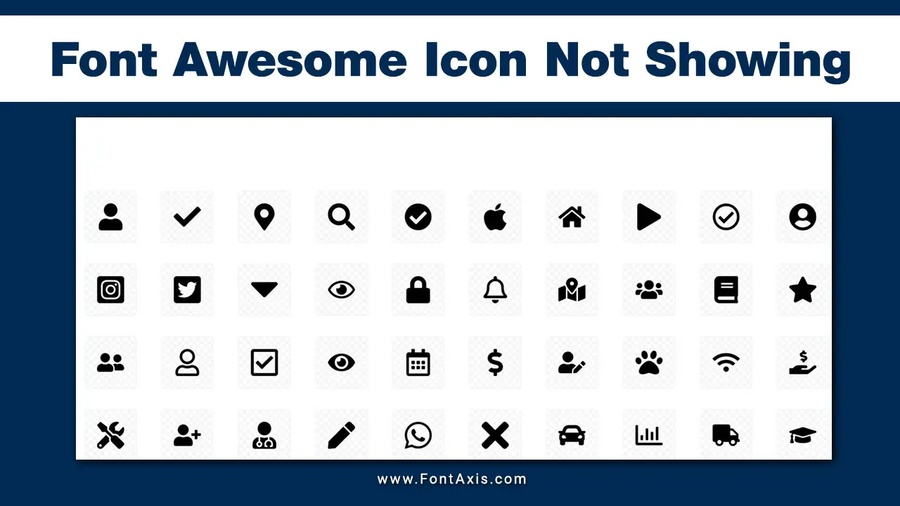 Font Awesome Icon Not Showing