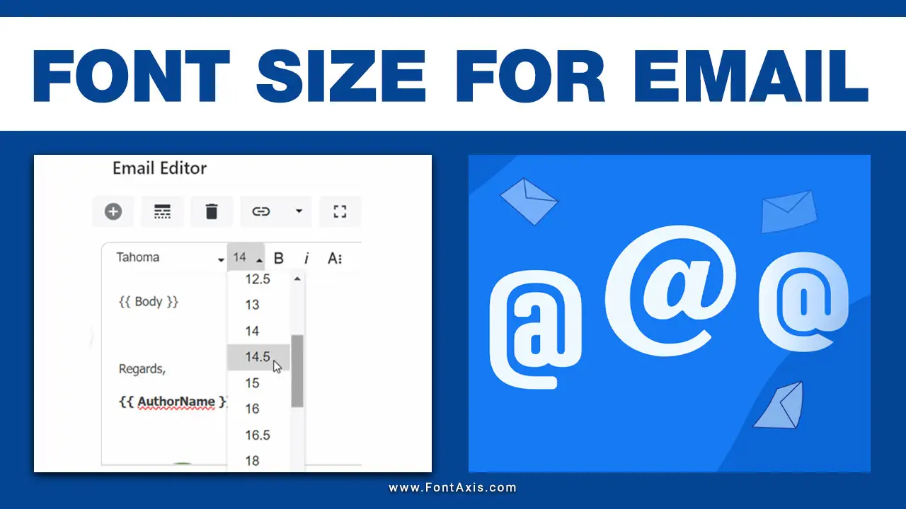 Font Size For Email