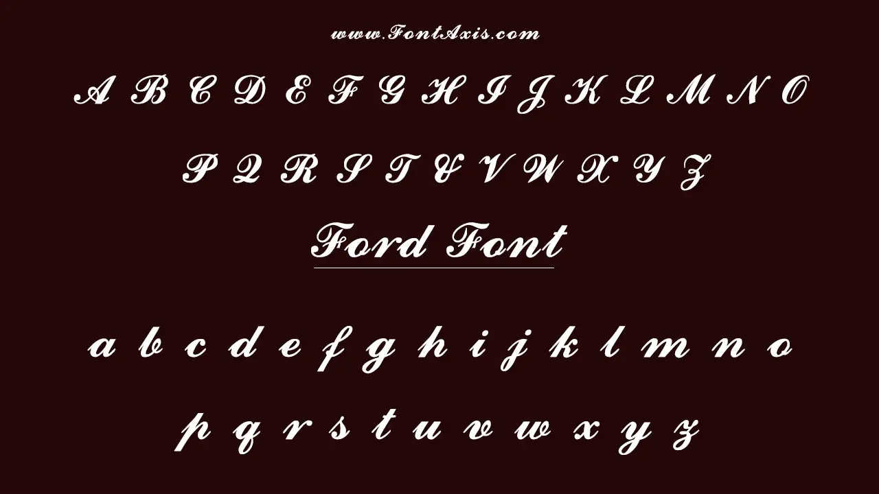 Ford Font Information