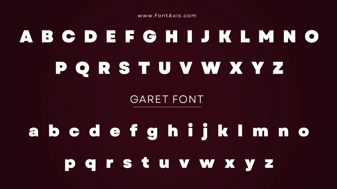 Garet Font Information