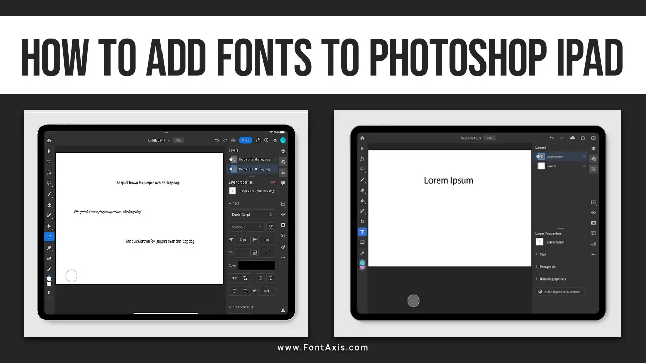 How To Add Fonts To Photoshop Ipad