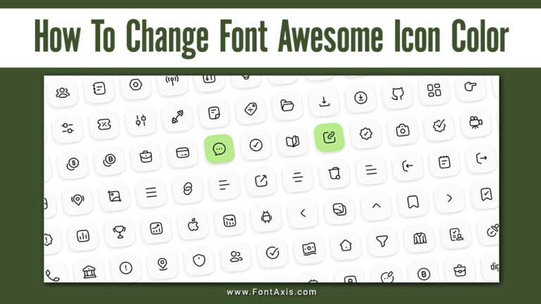 How To Change Font Awesome Icon Color
