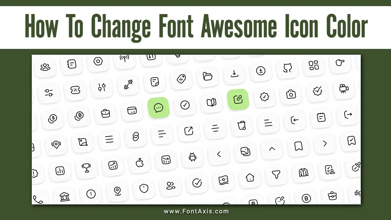 How To Change Font Awesome Icon Color