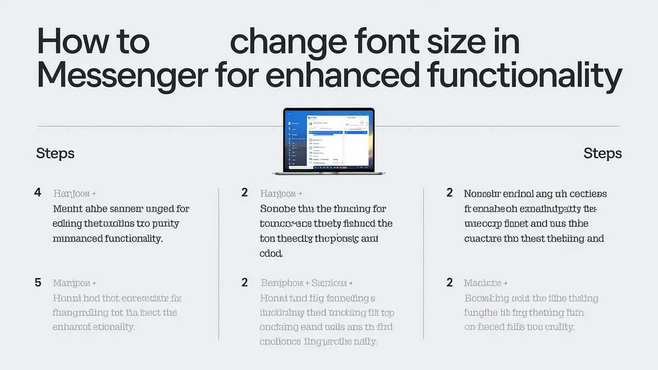 How To Change Font Size In Messenger For Enhanced Functionality