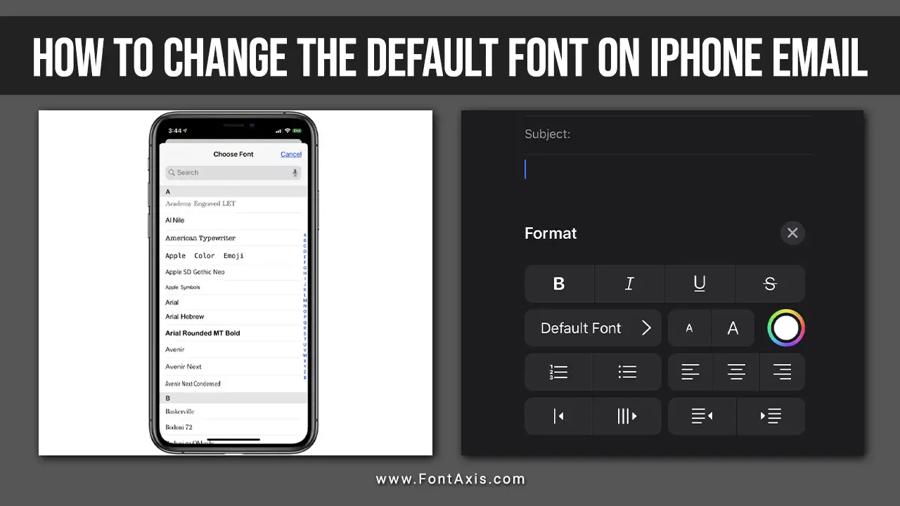 How To Change The Default Font On iPhone Email