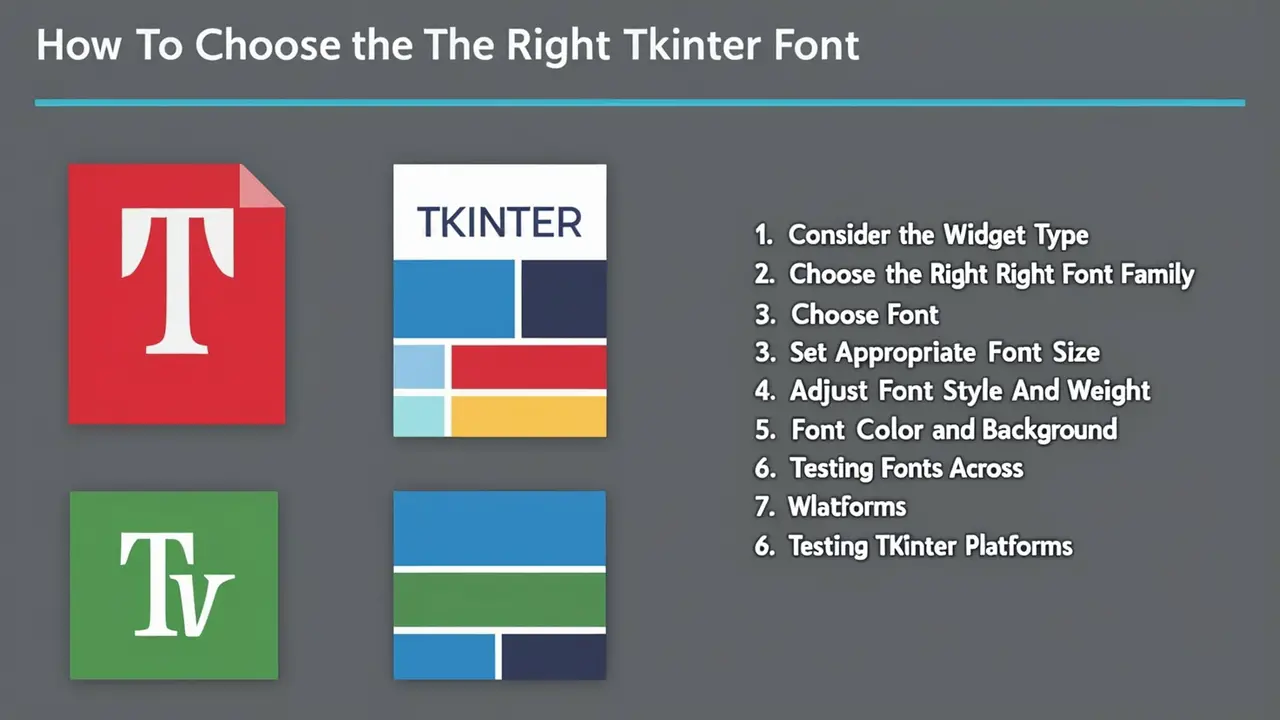 How To Choose The Right Tkinter Font