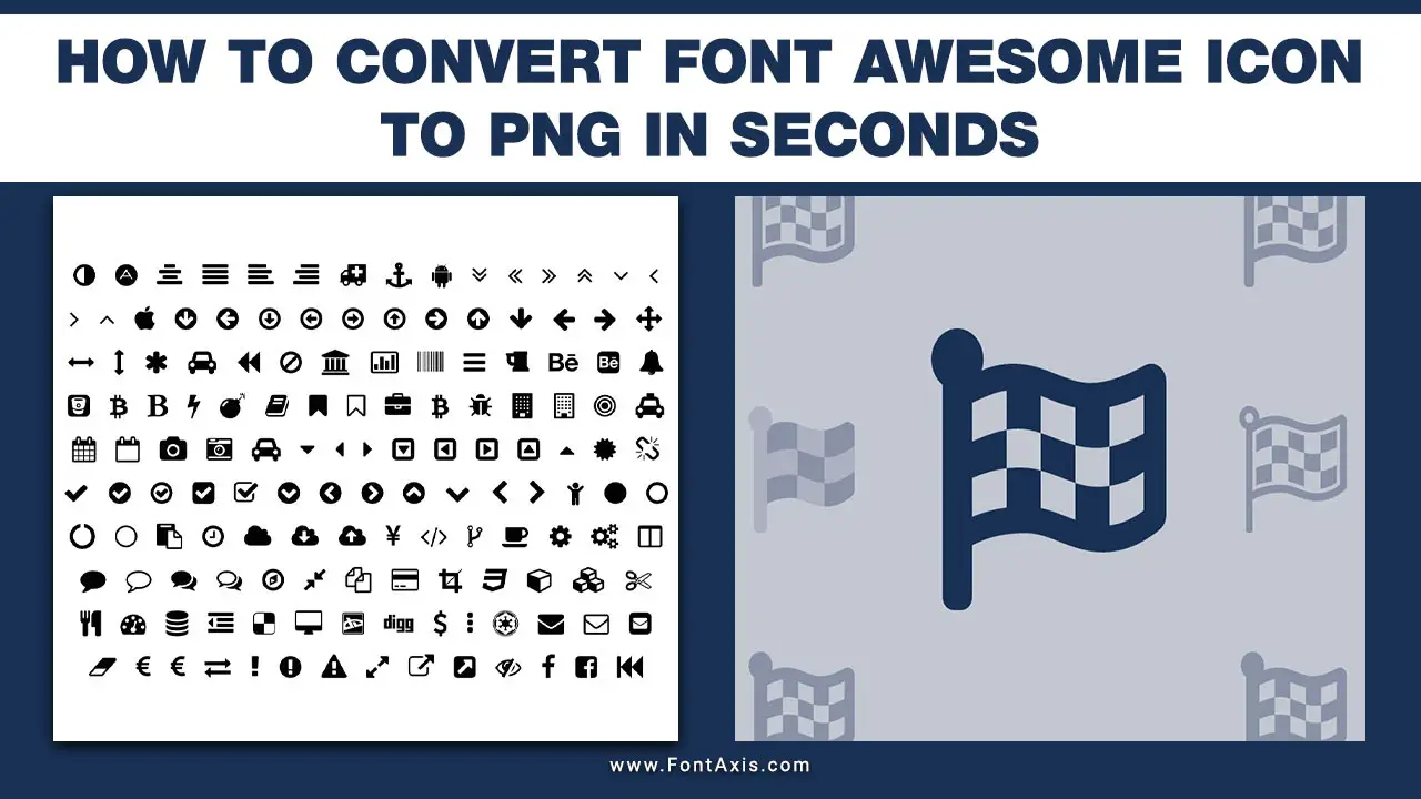 How To Convert Font Awesome Icon To PNG In Seconds