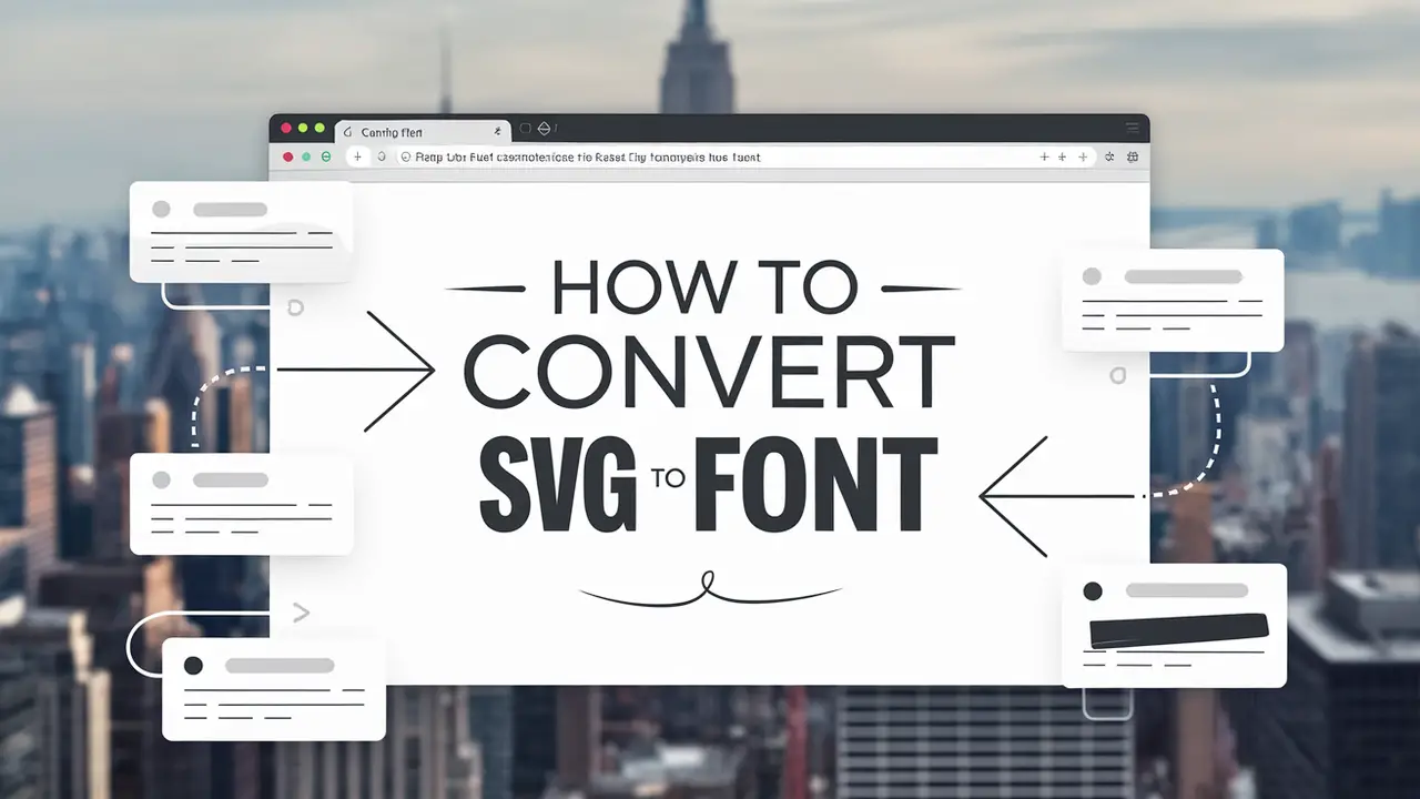 How To Convert SVG To Font