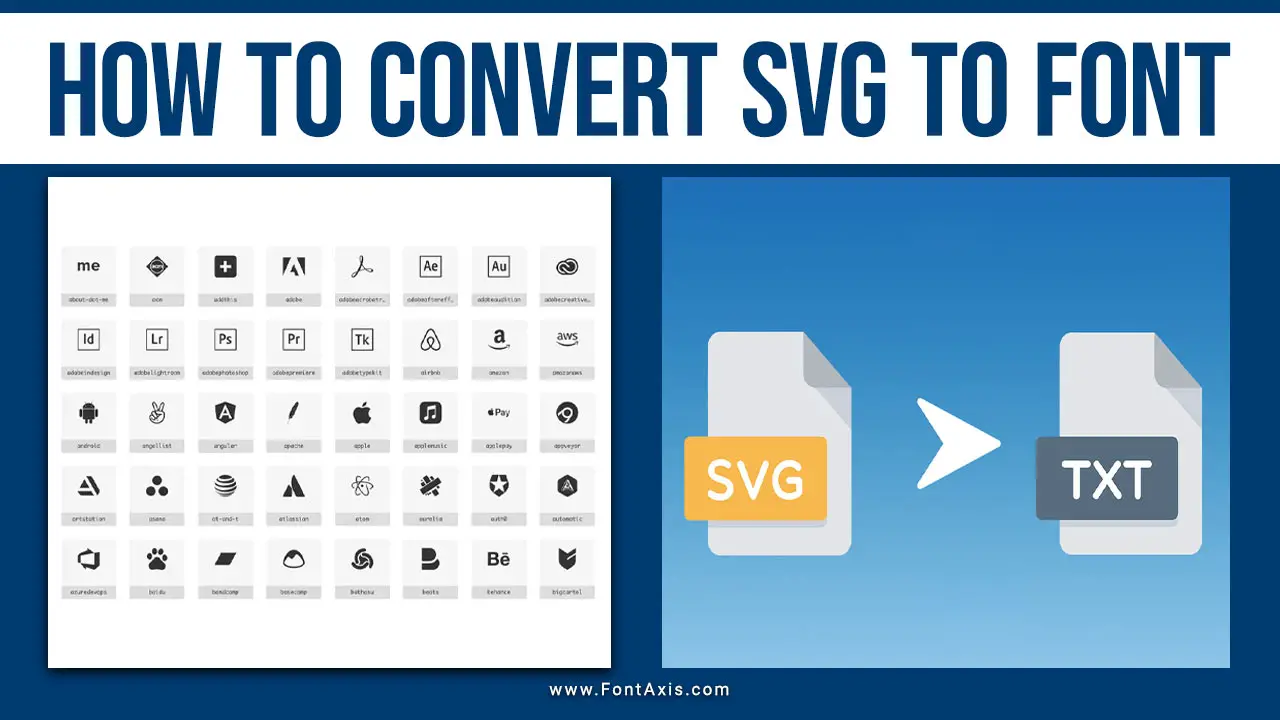 How To Convert SVG To Font