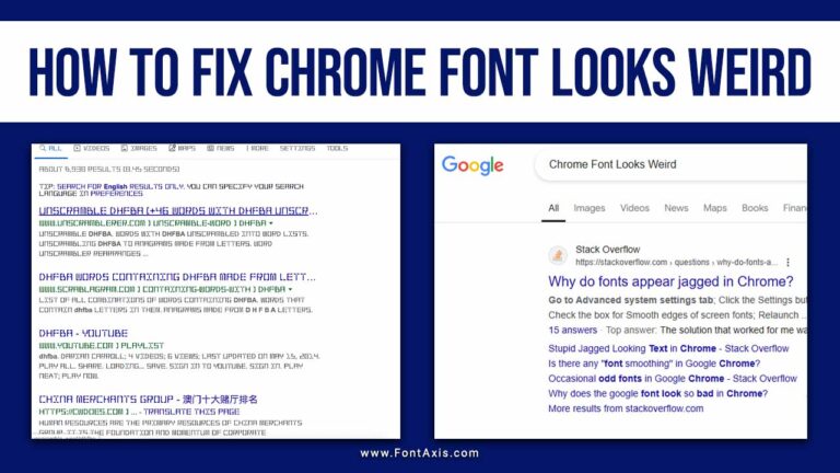 How To Fix Chrome Font Looks Weird
