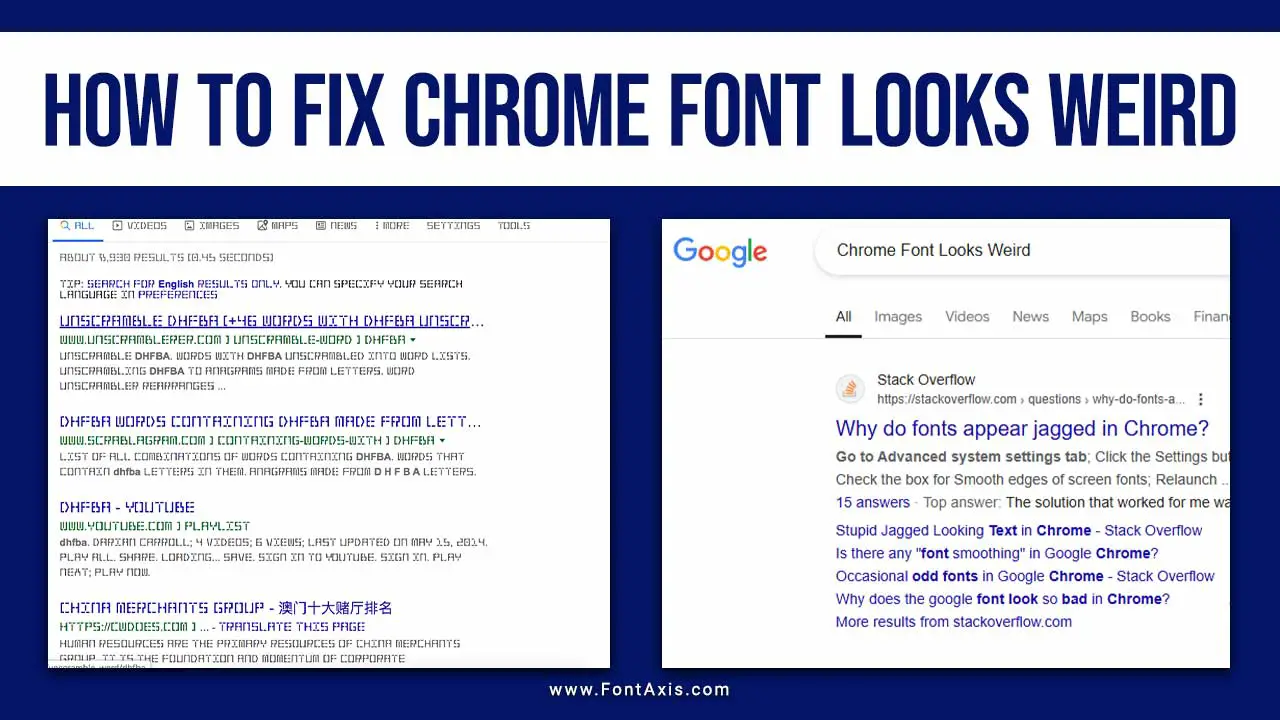 How To Fix Chrome Font Looks Weird