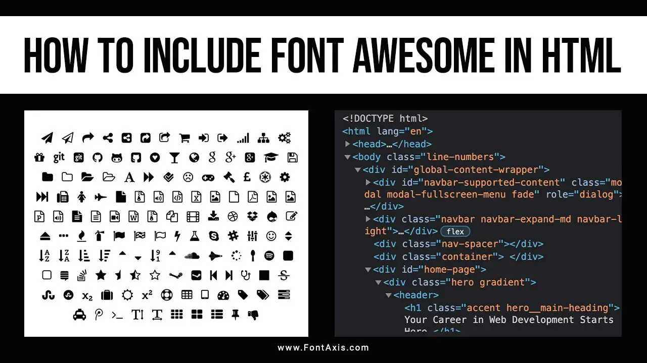 How To Include Font Awesome In HTML