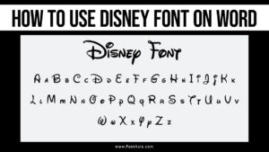 How To Use Disney Font On Word