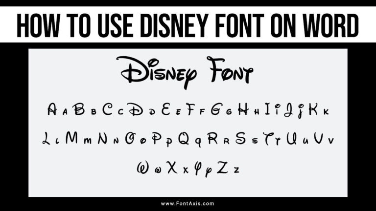 How To Use Disney Font On Word