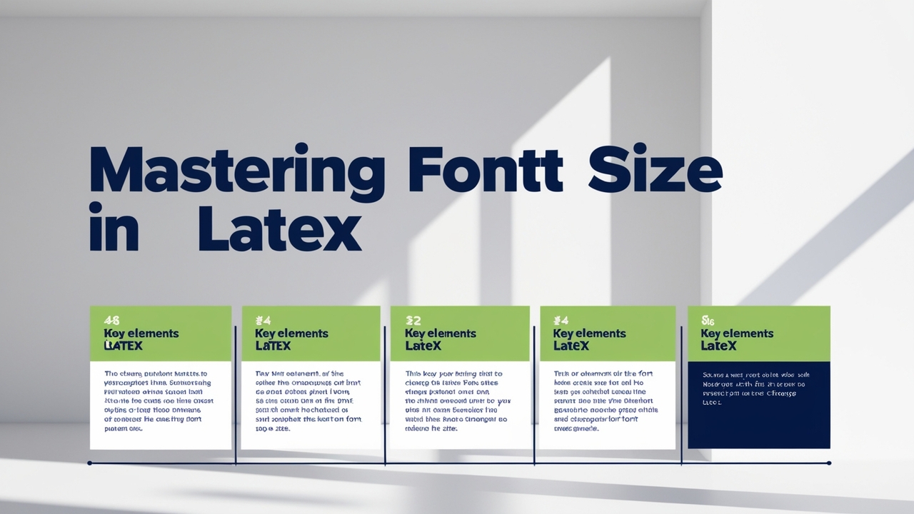 Key Elements For Changing Font Size In LaTeX