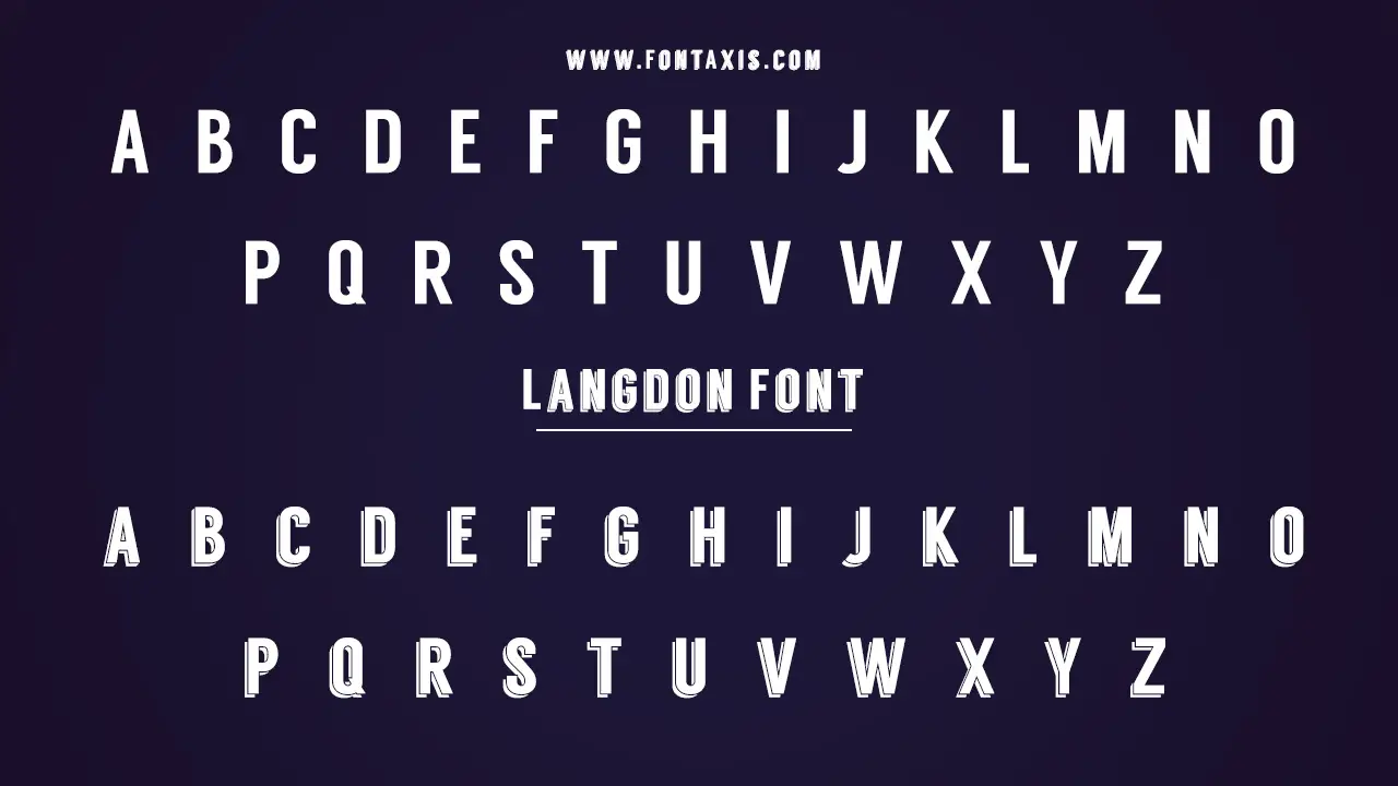 Langdon Font Information