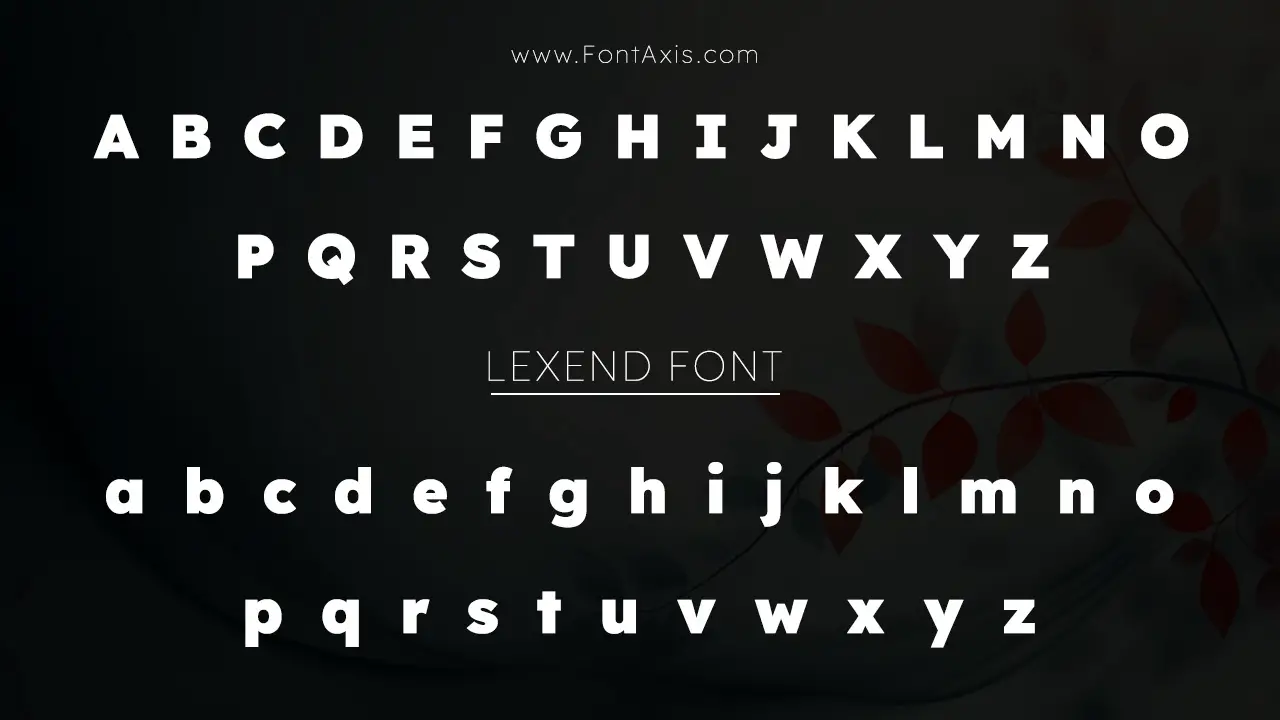 Lexend Font Information