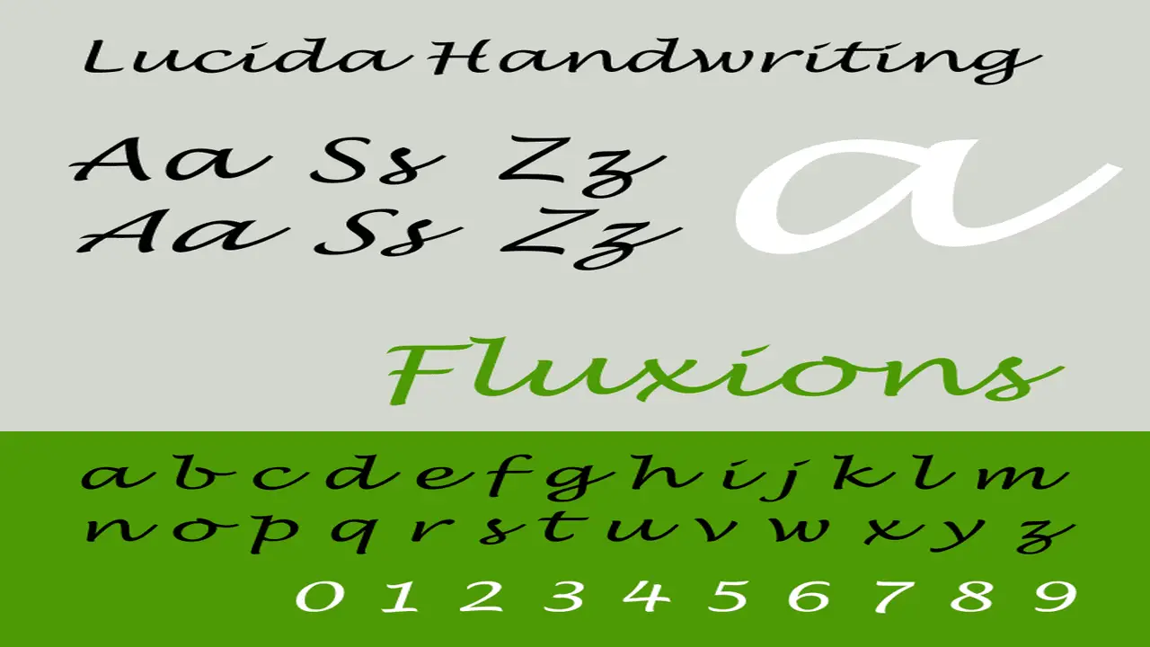 Lucida Handwriting