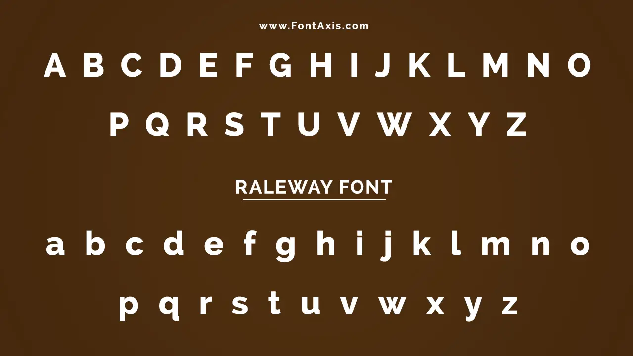 Raleway Font Information