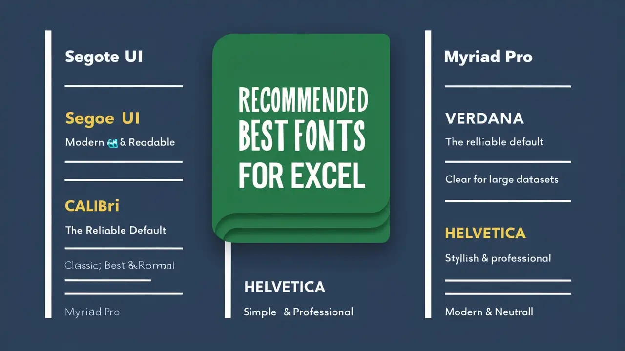 Recommended Best Fonts For Excel