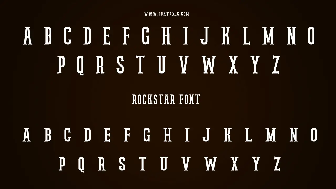 Rockstar Font Information