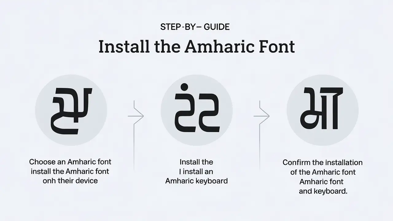 Step-by-Step Guide To Install The Amharic Font