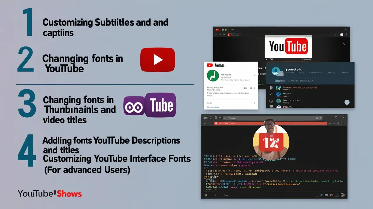 Steps To Change Fonts On YouTube