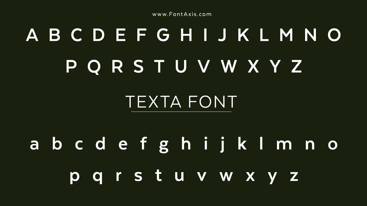 Texta Font Information