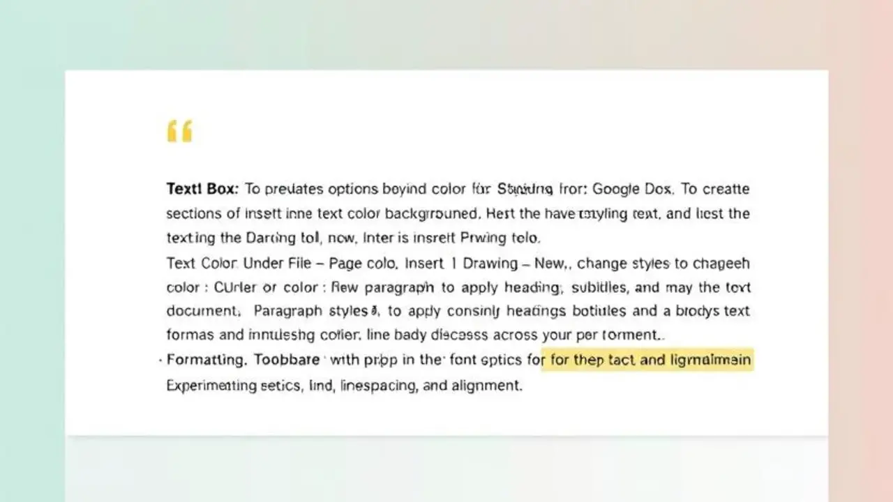 Additional Text Styling Tips For Google Docs