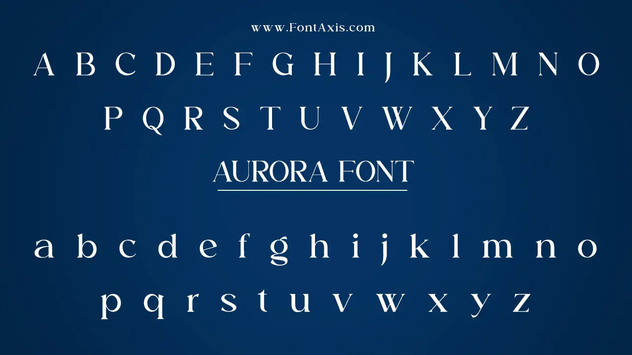 Aurora Font Information