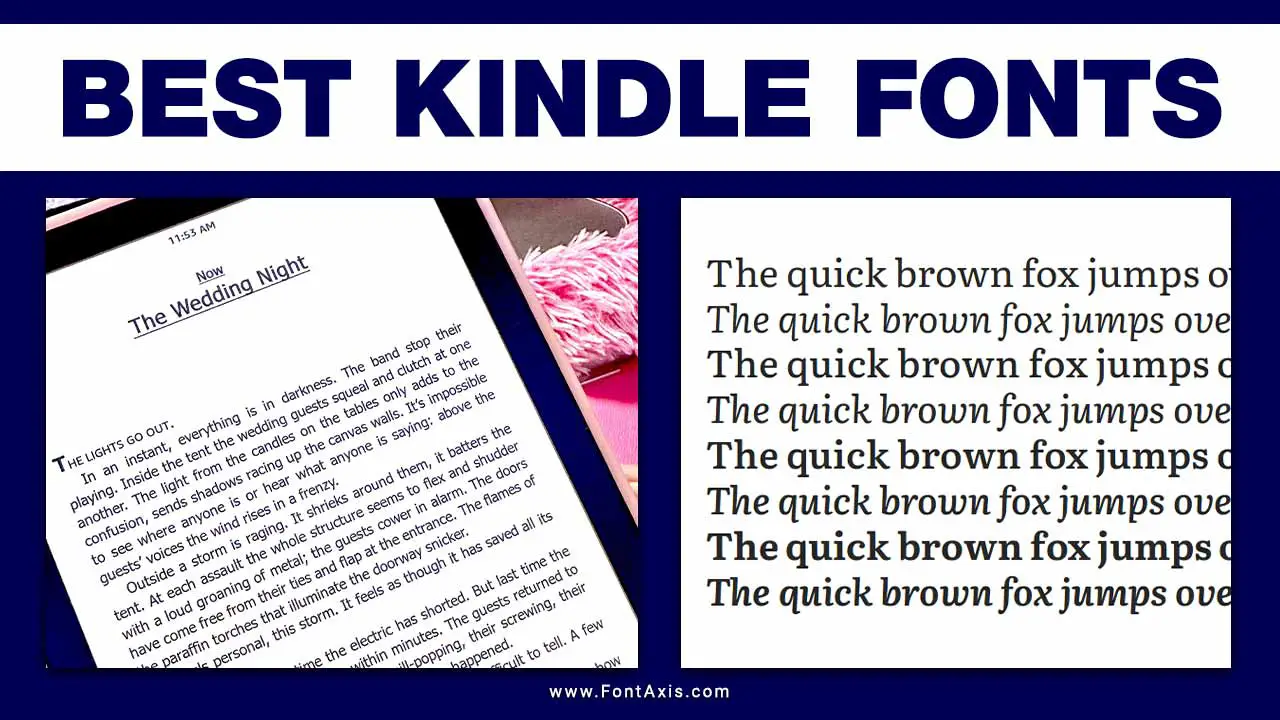 Best Kindle Fonts