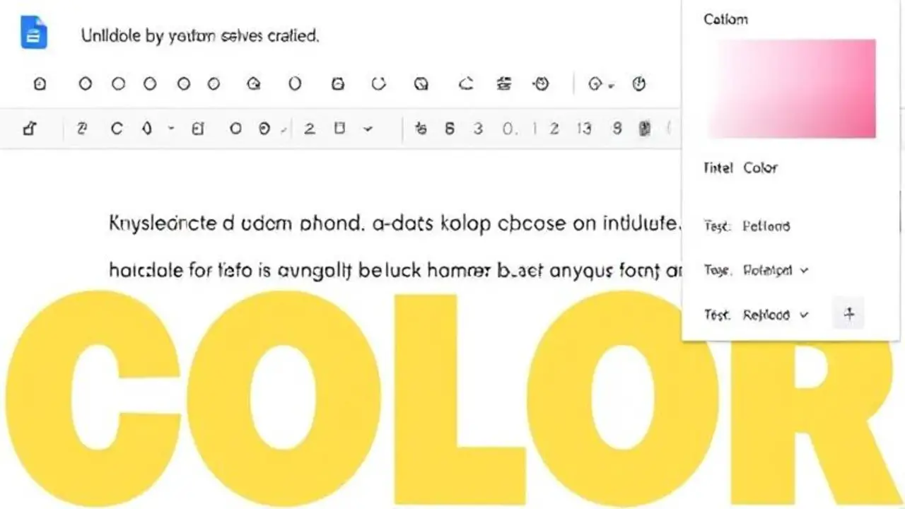 Changing Font Color In Google Docs