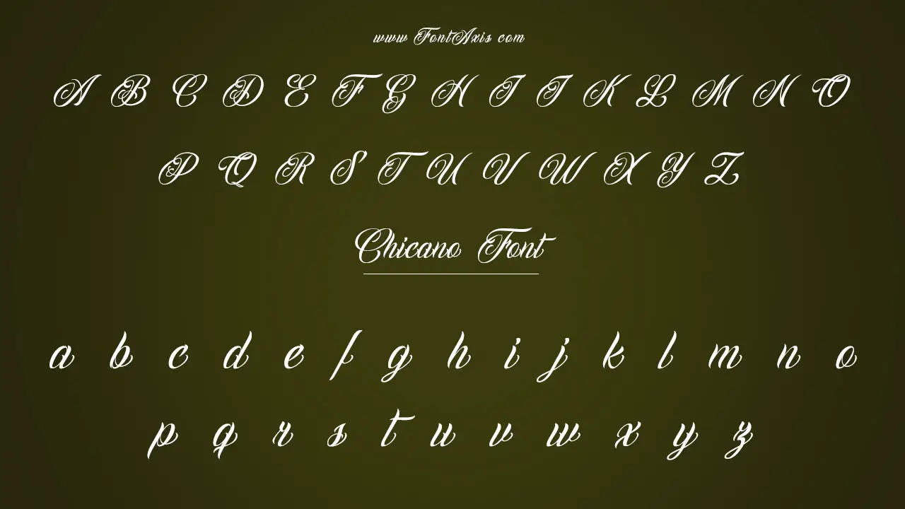 Chicano Font Information