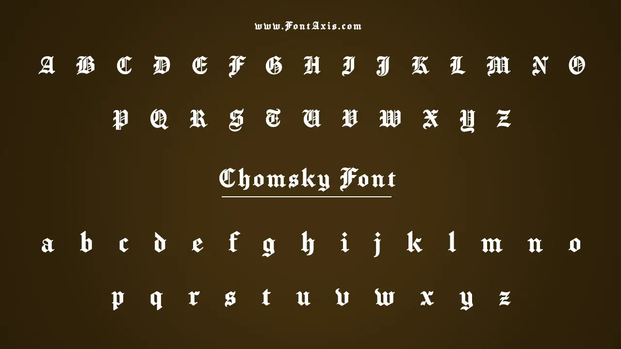 Chomsky Font Information