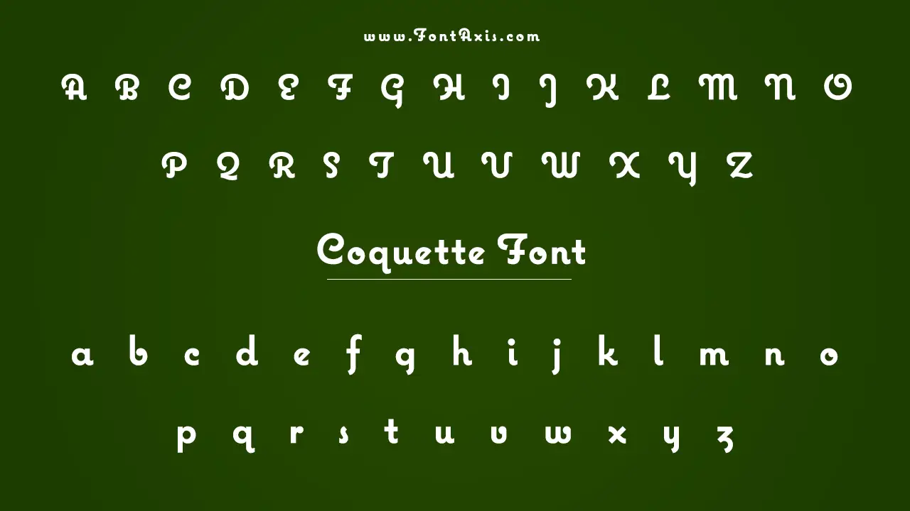 Coquette Font Information