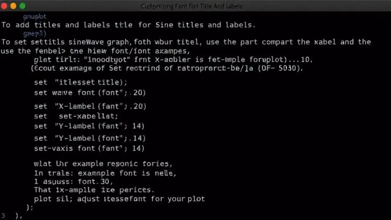 Customizing Font Size For Plot Titles And Labels