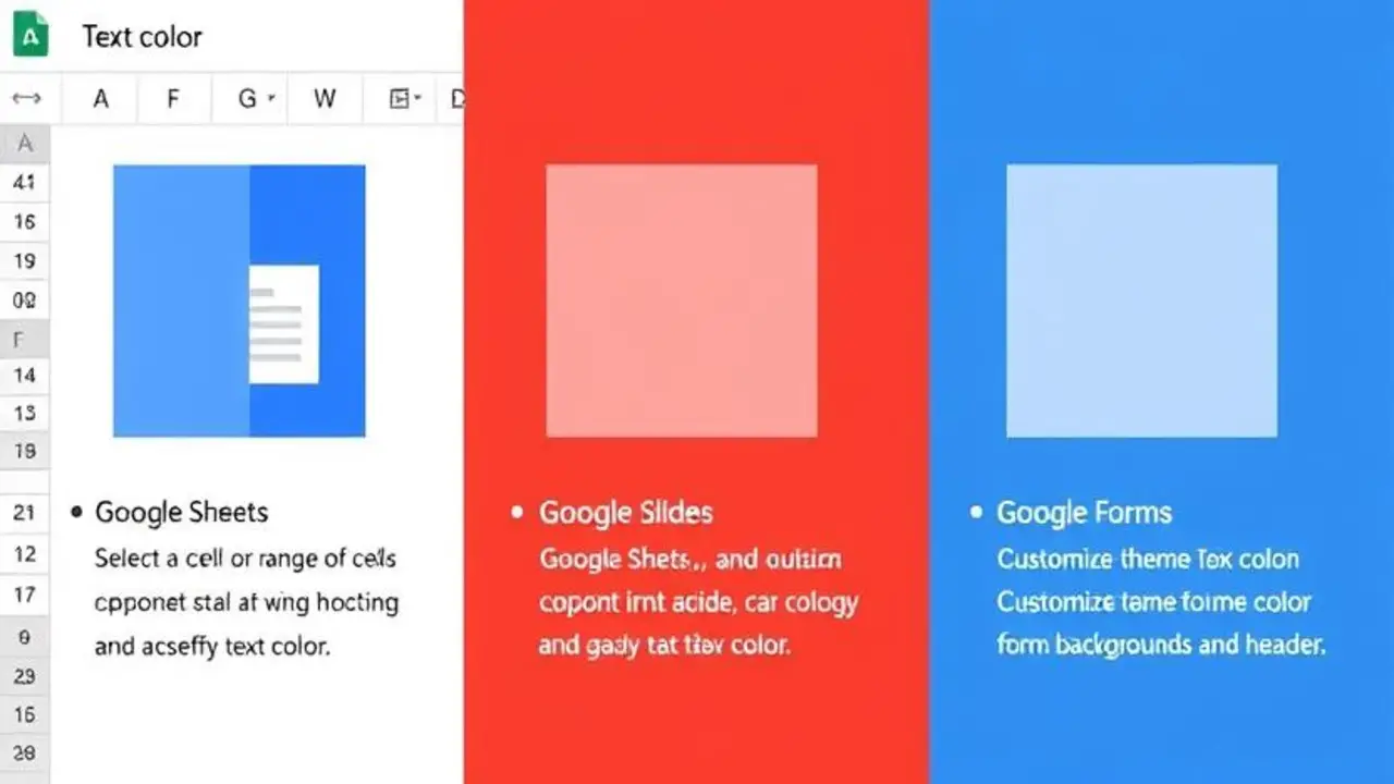 Customizing Text Color In Google Sheets, Slides, And Forms