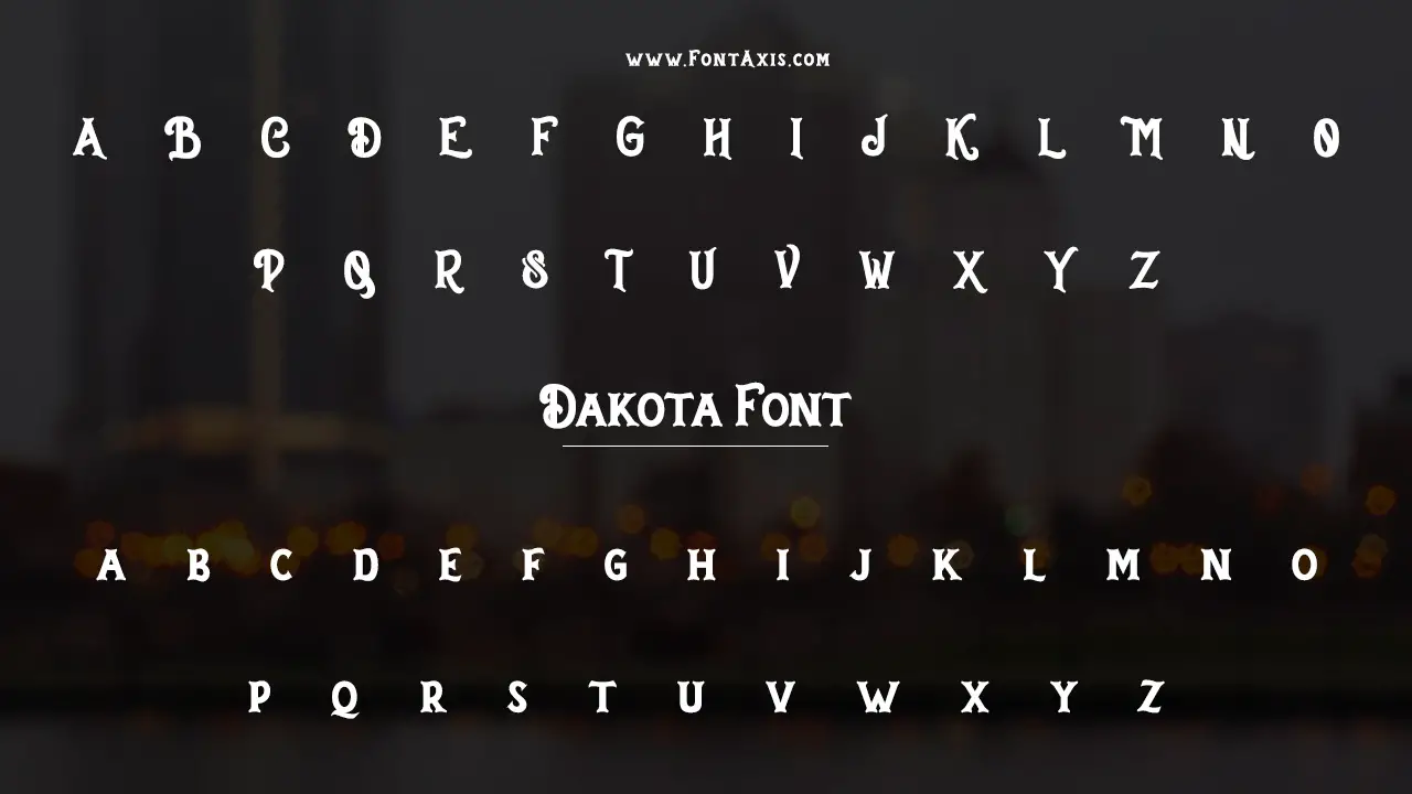 Dakota Font Information